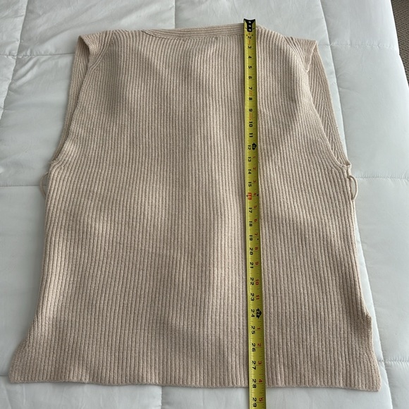 Cream Sweater Vest - Picture 9 of 12